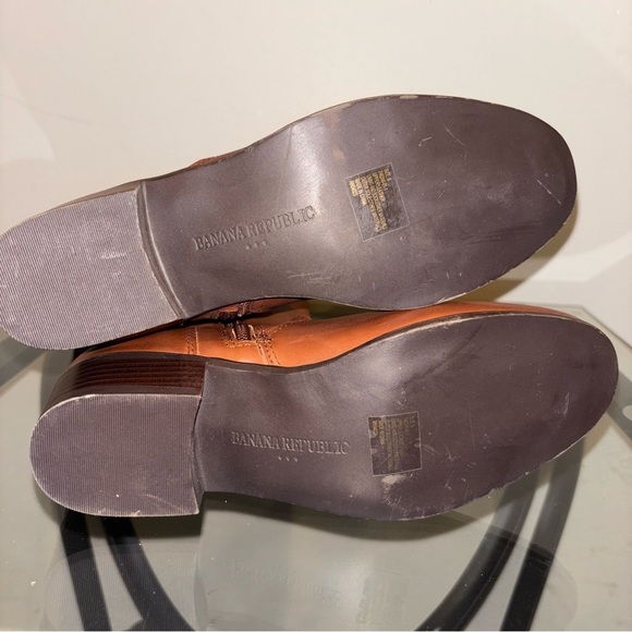 🔥SALE Banana Republic Rich Brown Leather Tall Shaft Boots 6 - Picture 6 of 10